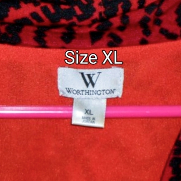 Worthington Top Vibrant Red/Rust/Amber - Picture 7 of 15